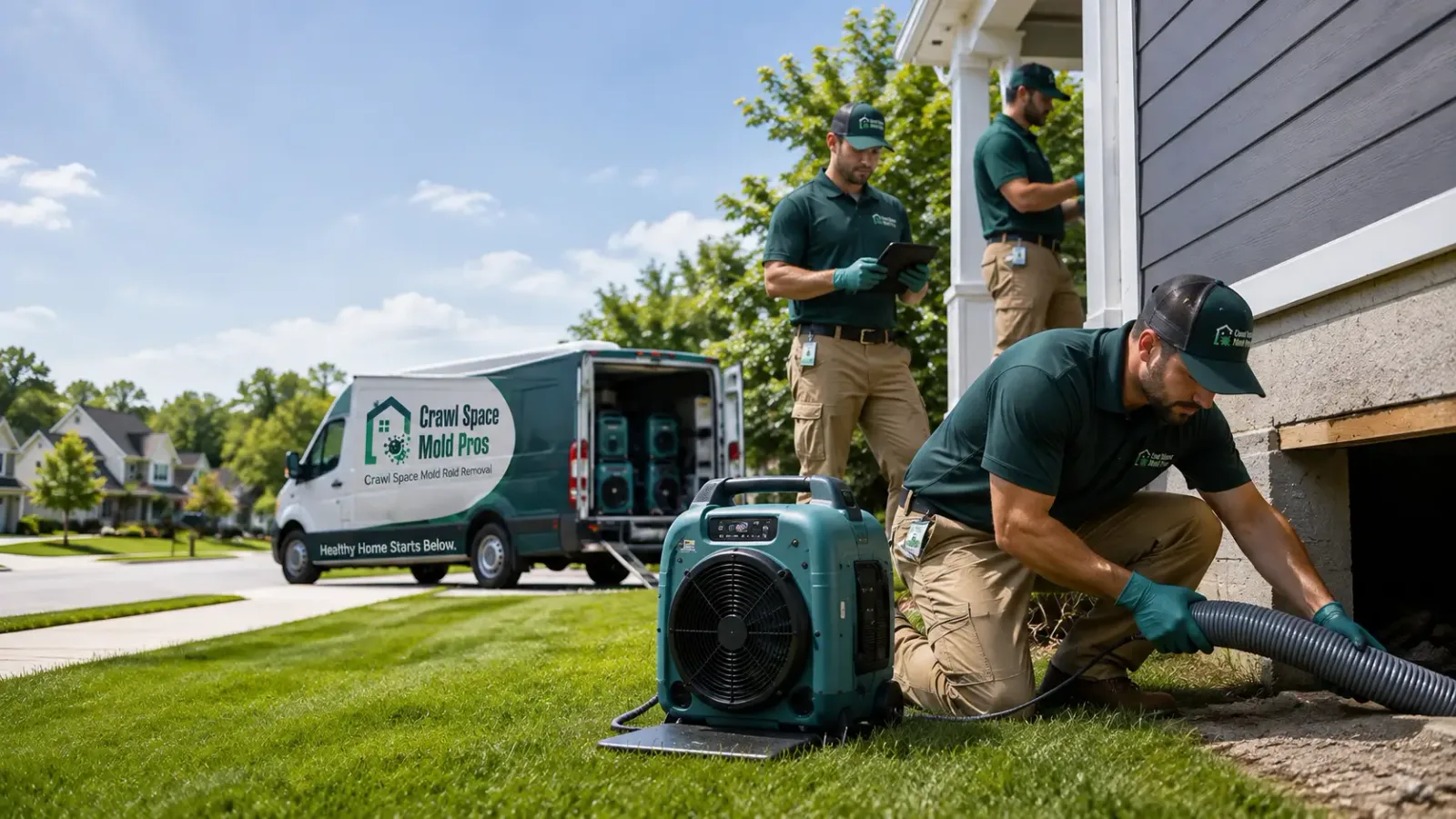 Crawl Space Mold Removal in West Tisbury, MA